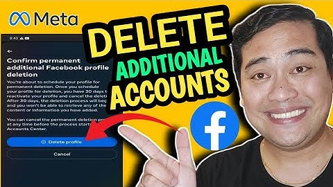 PAANO I DELETE ANG ADDITIONAL FACEBOOK ACCOUNT SA MAIN ACCOUNT 2024