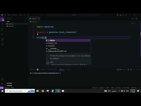 How to get local timezone using pendulum in Python