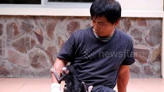 Orphaned monkey finds refuge at Indonesian wildlife center by Newsflare VIP 400 views 4 years ago 3 minutes, 53 seconds