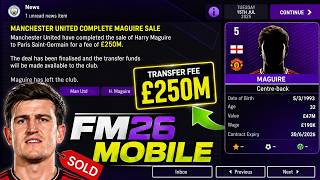 HOW TO SELL ANY PLAYER FOR BIG MONEY🤑| FOOTBALL MANAGER 26 MOBILE
