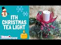 Embroidered Tea-light - Christmas Machine Embroidery ITH Project
