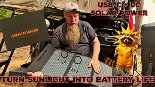Sunlight Is My Charger — MHPOWOS 45W Solar Panel with DC and USB-C Output