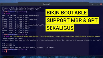 Buat Bootable Flashdisk dengan Command Line di Linux | dd | LEGACY & UEFI