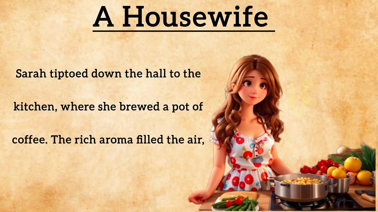 Outline Video A Housewife Day | English speaking and listening practice story | improve your English skills
