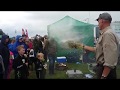 Fire by Friction demo at The Bushcraft Show 2019