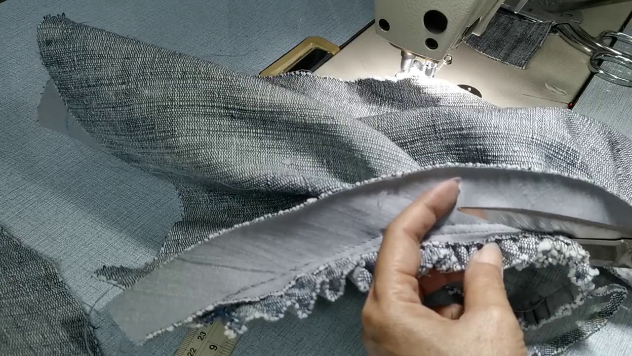 การเย็บกุ๊นแขนเสื้อให้พองสวยและวัดความยาวให้ได้ตามต้องการ