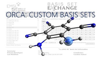 Avogadro with ORCA Tutorial: Custom Basis Sets
