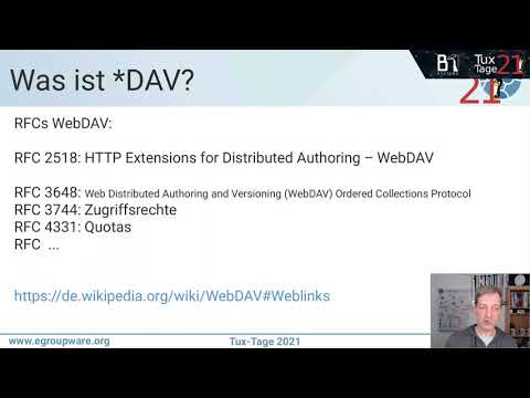 WebDAV, CalDAV, CardDAV? Synchronisation und Datenaustausch über das Web