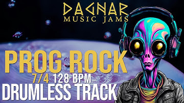 Prog Rock 7/4 - DRUMLESS TRACK | 128 BPM | Play Along for Drummers