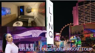 The LINQ Hotel Room tour | District 3 King Suite