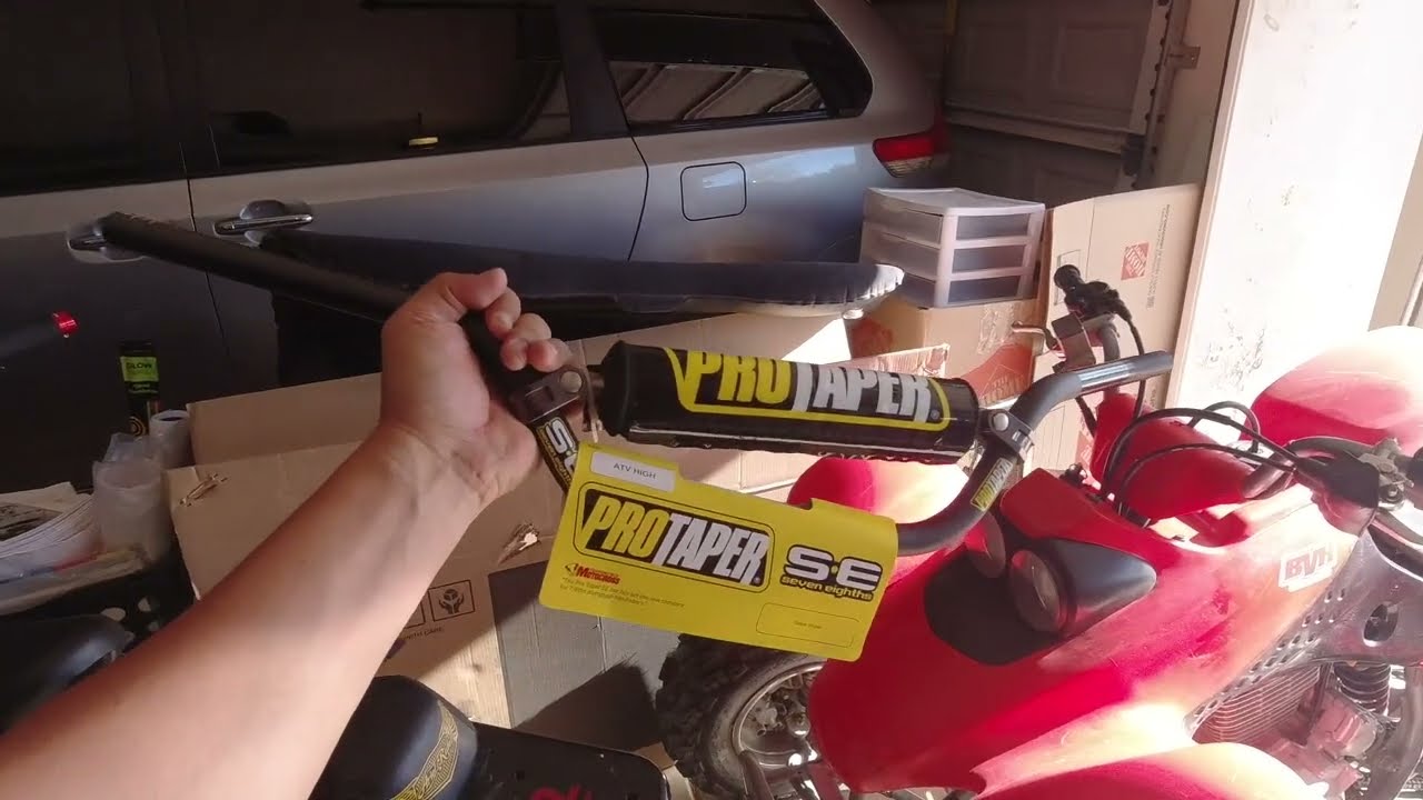 Pro Taper ATV handle bars Honda 400EX YouTube
