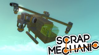 BUDE TO VŮBEC LÍTAT? POKOUŠÍME SE O HELIKOPTÉRY! - Scrap Mechanic! #10 w/Porty