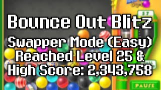 Bounce Out Blitz - Swapper Mode (Easy): Reached Level 25 & High Score: 2,343,758 (Personal Best) screenshot 5