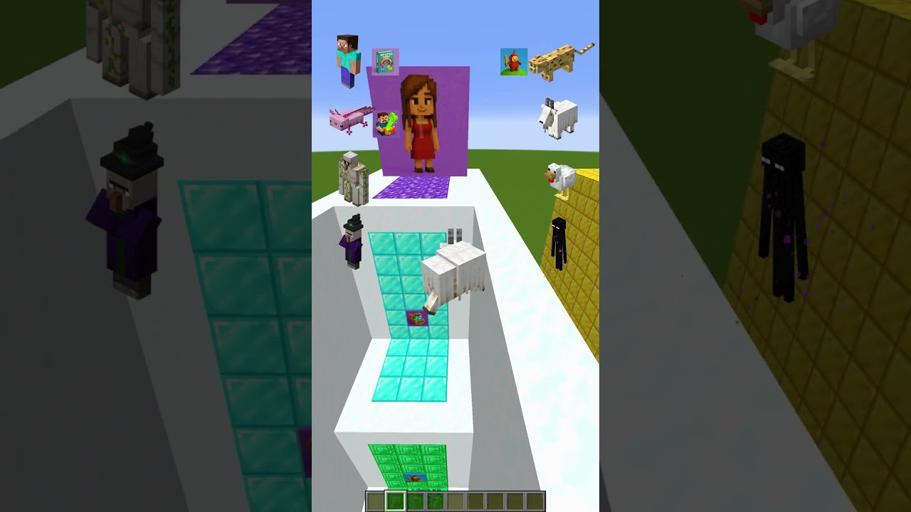 Minecraft, who will climb the highest!