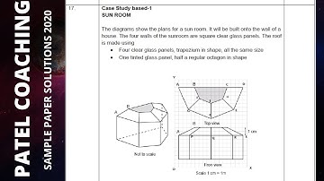 Q 17 case study based 1 sun room the diagrams show the plans for a sun room .class 10 maths cbse