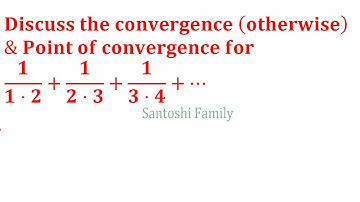 Convergence of series(otherwise)  and Point of convergence Gate 2001 Mathematics