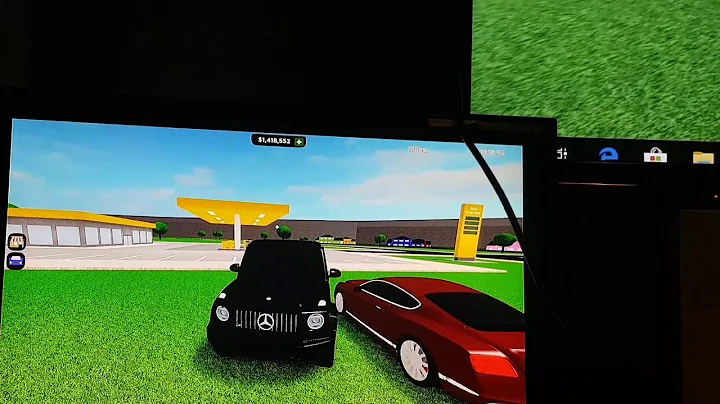 Me and my mate on roblox car tycoon roleplaying