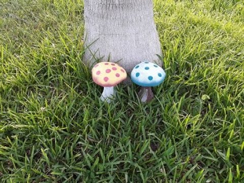 Cement mushrooms - YouTube