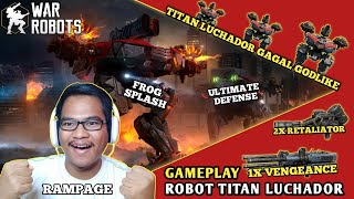 MAIN SANTAI RAMPAGE! Gameplay Robot Titan Luchador War Robots Indonesia screenshot 4