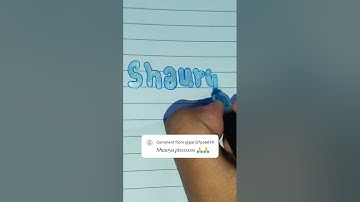 comment your name i am waiting #shaurya #thependream #calligraphy