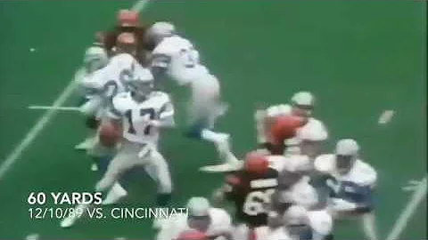 Dave Krieg's 12 Longest TD Passes