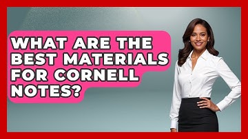 What Are The Best Materials For Cornell Notes? - Ultimate Study Hacks