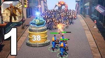 Escape the Undead - Gameplay Walkthrough Part 1 Tutorial Chapter 1-3 Zombie Base Defense (Android)