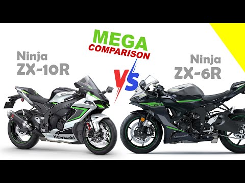 Kawasaki - Ninja ZX 10R vs Ninja ZX 6R | MEGA COMPARISON