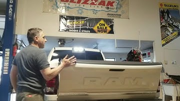 Auto open tailgate on ram