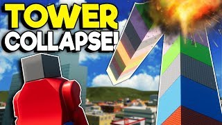 IDIOTS BUILD \& COLLAPSE A LEGO TOWER! - Brick Rigs Roleplay Gameplay - Lego Jobs Movie