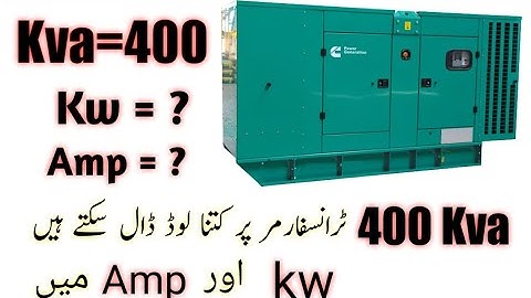 400 kva Genrator maximum and full load in kw and Ampere/ April 29, 2023