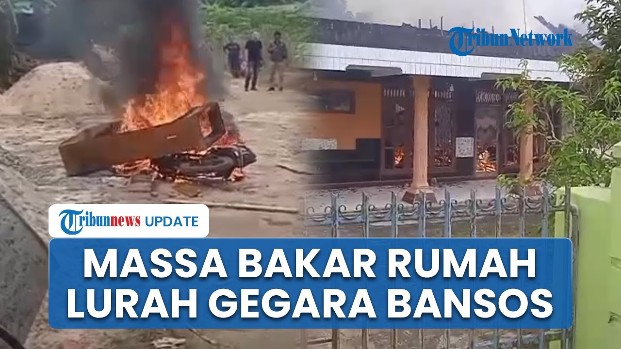 Pemicu Massa Bakar Rumah & Aset Lurah di Lampung Tengah, Emosi Jual Beras Bansos 4 Ton & Duel Maut