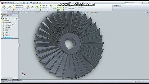 Turbine blade in Solidworks 2017