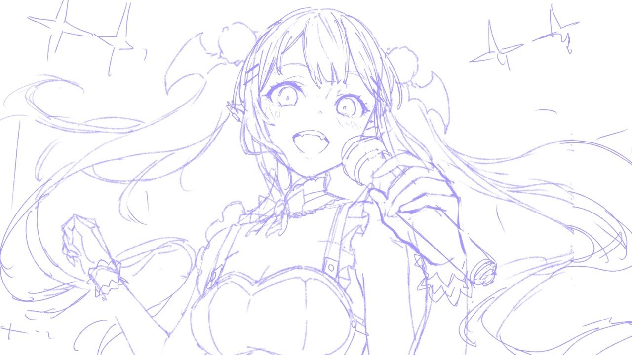 トワ様を描く - YouTube