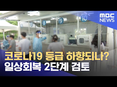 코로나19 등급 하향되나 일상회복 2단계 검토 2023 08 21 뉴스투데이 MBC 