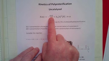 2. Kinetics of Polyesterification (Uncatalyzed)