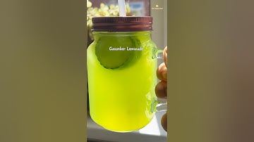 Refreshing cucumber lemonade #refreshinglemonade #lemonade #cucumber #detoxdrinks