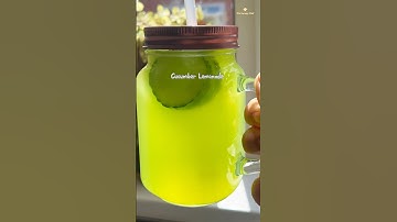 Refreshing cucumber lemonade #refreshinglemonade #lemonade #cucumber #detoxdrinks