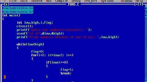 C Program to Display Prime Numbers Between Two Intervals