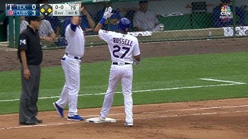 TEX@CHC: Russell knocks a two-run single to center