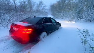 Winter Offroad on Mercedes W212 4MATIC