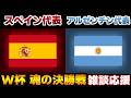 【Ｗ杯 決勝戦!!!!!!!!!】スペイン代表vsアルゼンチン代表｜W杯/ワールドカップ/サッカー日本代表