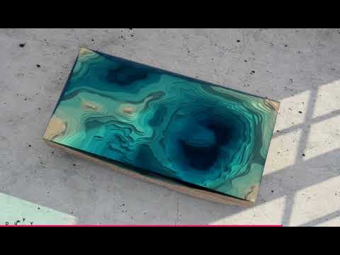 Video: Hypnotizing As The Sea: Sculptural 3D Abyss Table by Duffy London