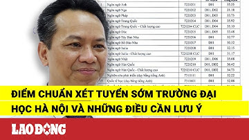 Điểm chuẩn xét tuyển sớm Trường Đại học Hà Nội và những điều cần lưu ý | Báo Lao Động