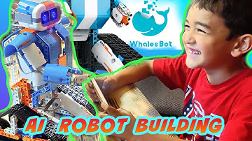 WhalesBot AI Robot Duke Review Build & Play Kids Robot Toy STEM Science Experiment Video for Kids