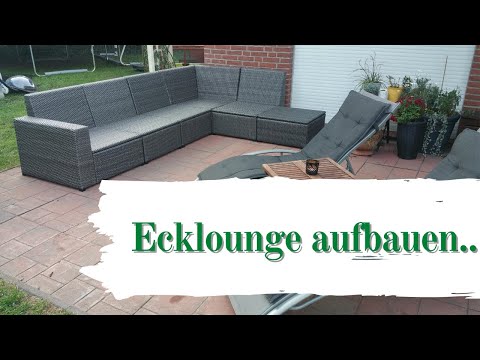 Ecklounge aufbauen.