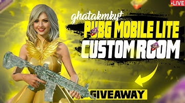 PUBG MOBILE LITE LIVE | CUSTOM AND TEAMCODE ONLY GAMEPLAY | GHATAKmkYT IS LIVE | FULL BOOM BAM