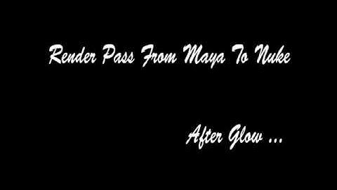 Render Pass From Maya To Nuke | Low Quality