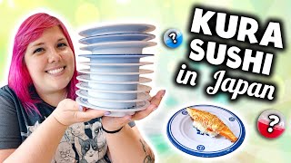 Kura Sushi in Japan! Gachapon conveyor belt sushi food review