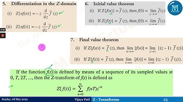 Z-Transforms | Linearity, Time & Frequency, Differentiation, Initial & Final Value, Time Reversal